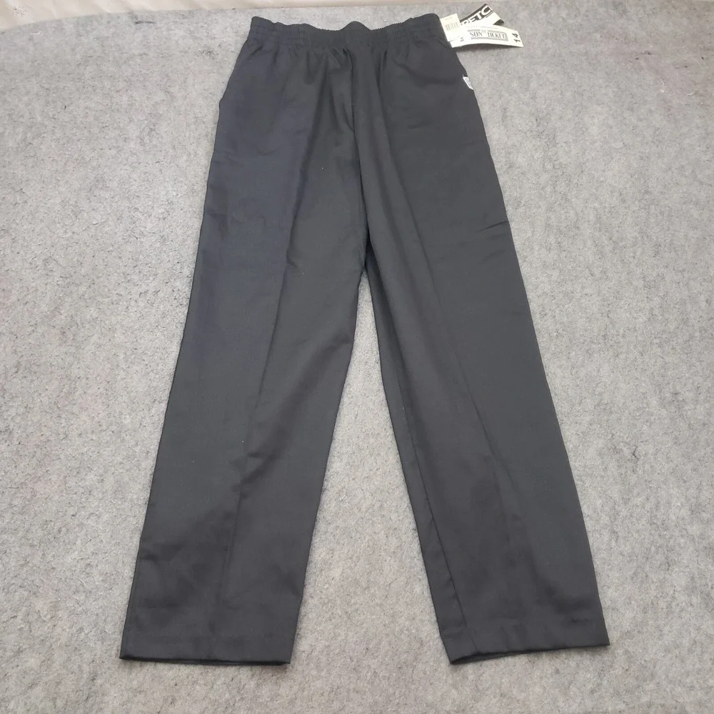 VINTAGE The Season Ticket Pants Womens 14 Black Straight Slacks Ladies 28x28